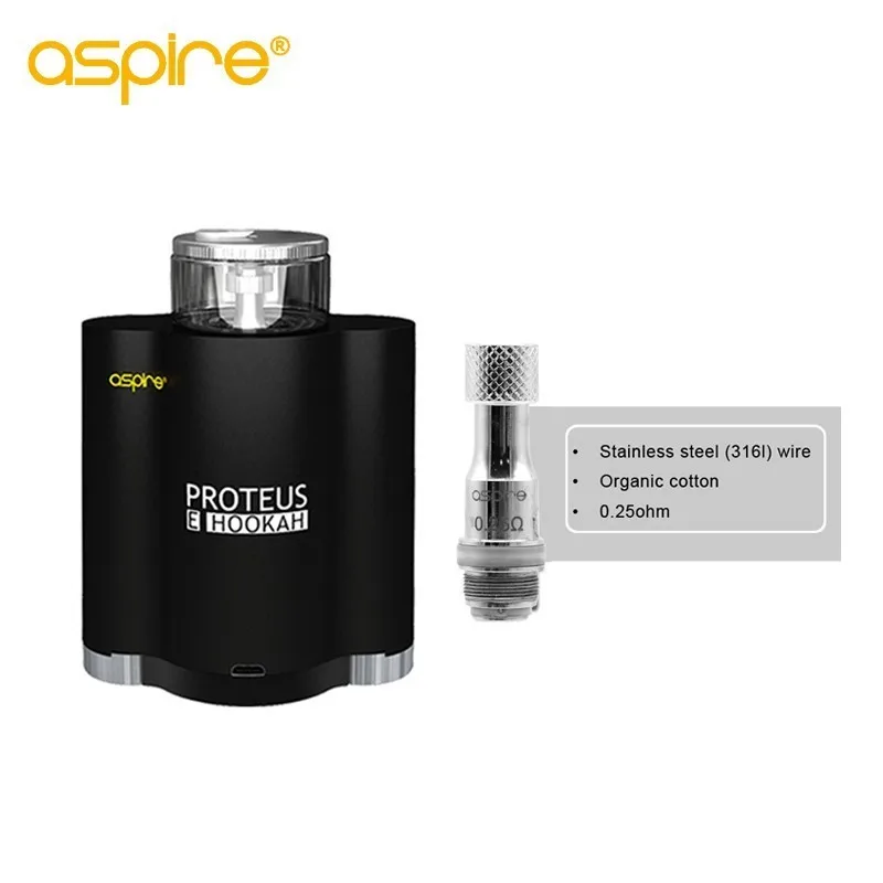 

Electronic Cigarette aspire Proteus E Hookah Vape Kit 10ML Capacity Tank E Cig with 0.25ohm Proteus Coil without 18650 battery