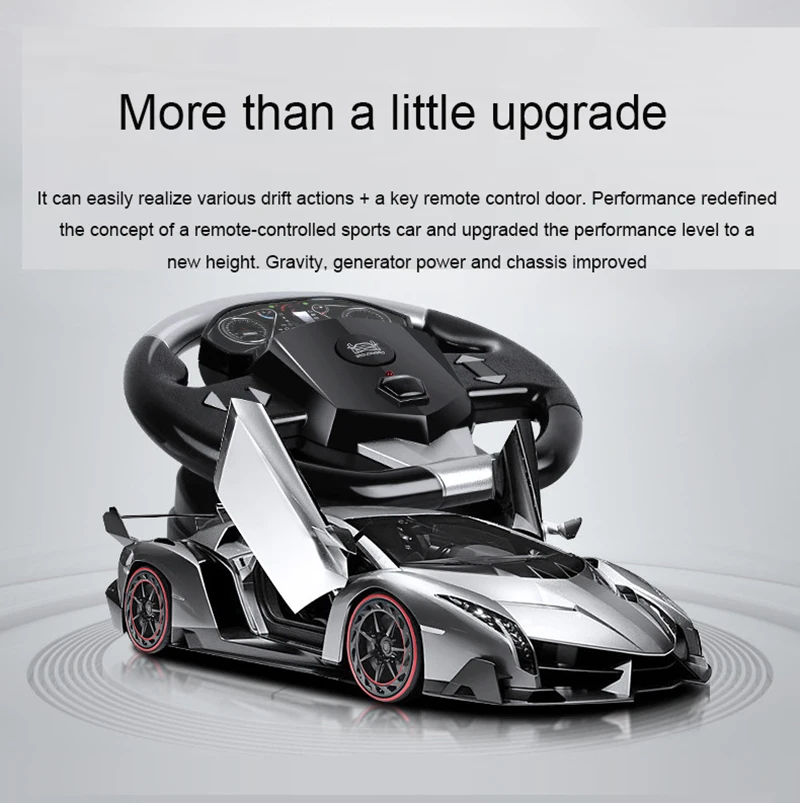 Игрушечный автомобиль перезаряжаемый Дрифт гравитационное моделирование большое рулевое колесо дистанционное управление автомобильные игрушки