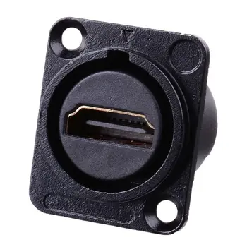 

HDMI D-type Socket Network Plug Chassis Panel Mount Audio Connector Metal HD Aviation Cable