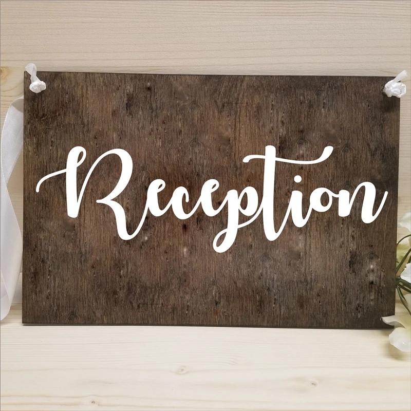 Wedding Party Decor Decals Reception Ceremony Wedding Signs Removable Waterproof Cards Box Sticker For Reserved Table Board