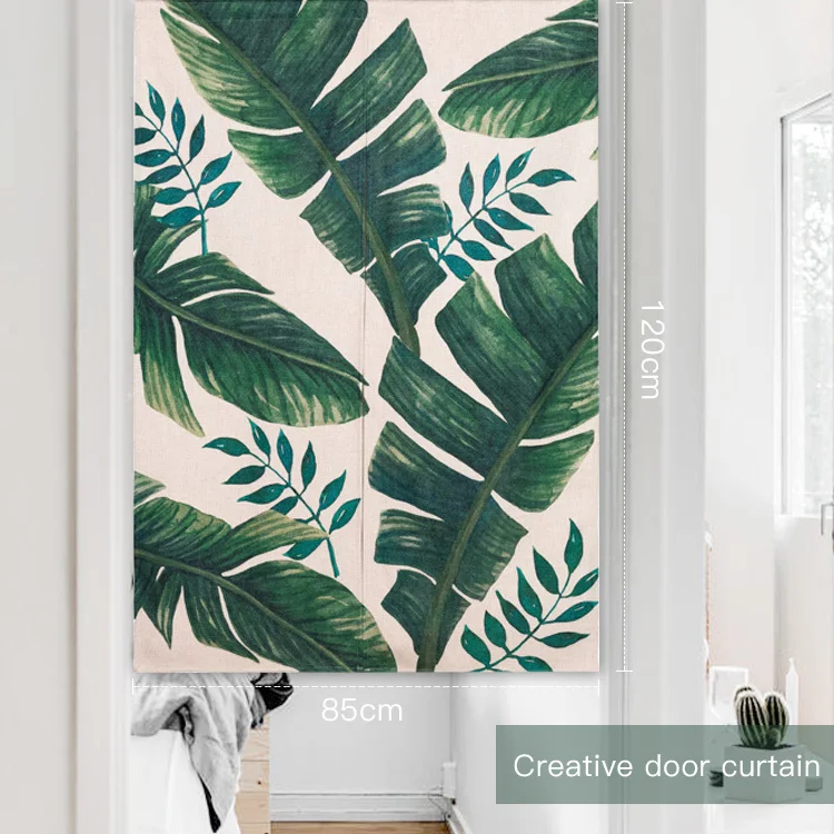 

Green plant leaf nature shading rural door window curtain home decoration bedroom living study room kitchen cafe coffee bar