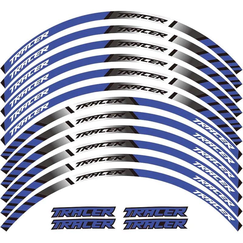 Колеса мотоцикла отличительные светоотражающие наклейки обода в полоску для YAMAHA TRACER 700 900 850 MT07 MT09 MT-07 MT-09