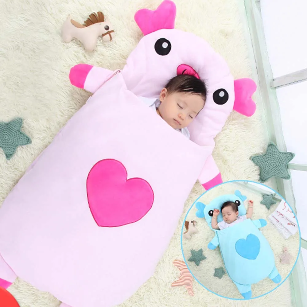 

Cartoon Dog Panda Pig Design Baby Sleeping Bag Winter Infant Blanket Stroller Warm Swaddle Wrap Anti Kick Sleeping Bags