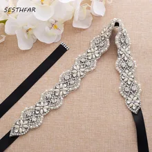 Кристалл свадебный пояс со стразами тонкий ремень свадебное платье аксессуары SashJ175S