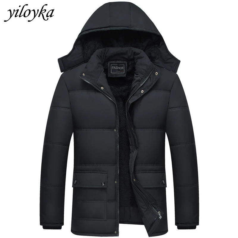 НОВЫЕ куртки для мужчин, зимнее пальто, мужская Тонкая куртка, хлопок, теплая, утолщенная, с капюшоном, пальто, удобная одежда размера плюс 5XL