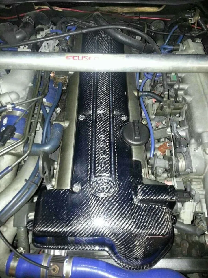 Авто-Стайлинг авто аксессуары углеродного волокна крышки двигателя подходит для 1997-2002 Supra MK4 MKIV 2JZ-GTE изменения фаз газораспределения-я крышка двигателя