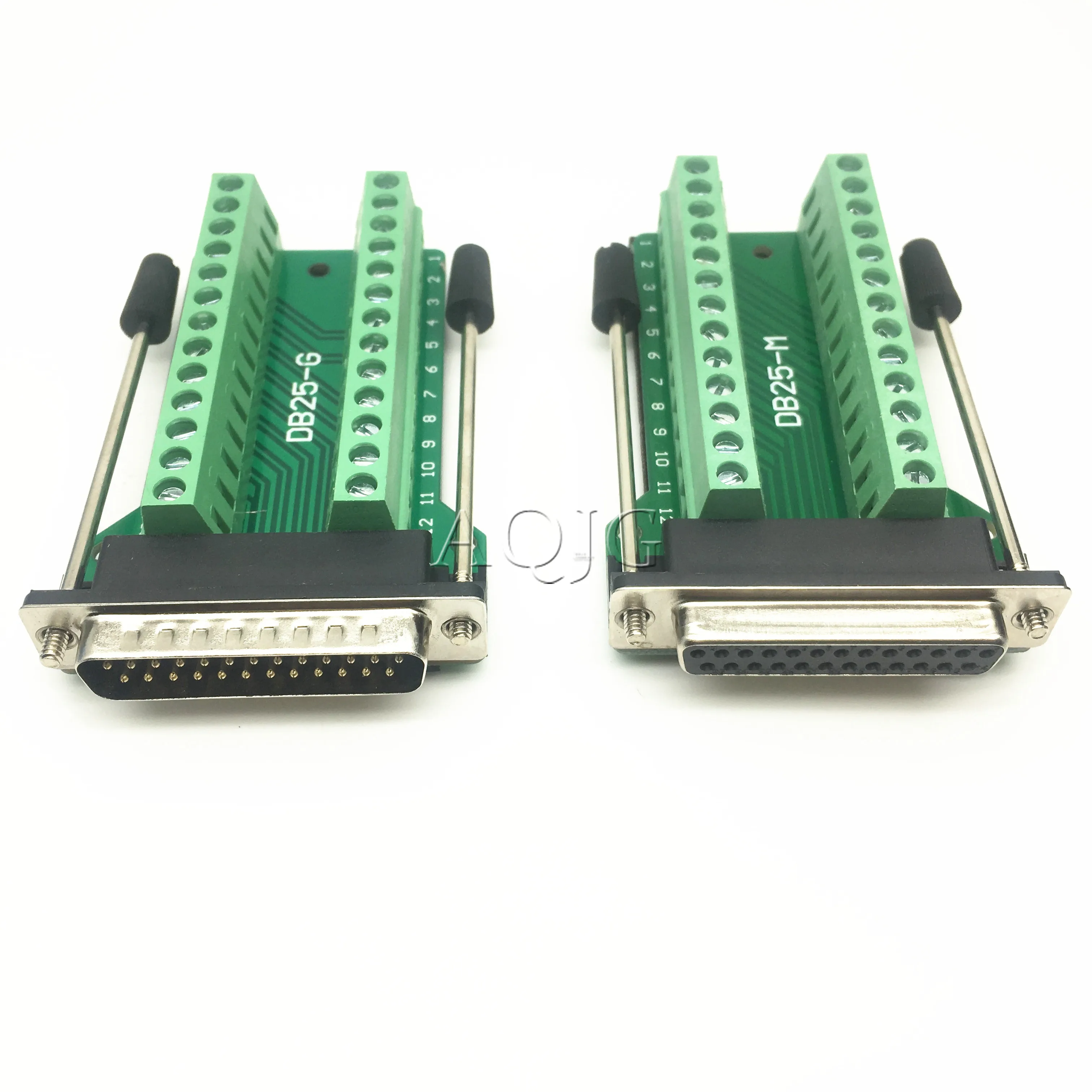 6 inch DB25 Female to Dual DB-25 RS232 Male Serial Y Splitter Ribbon Flat Cable