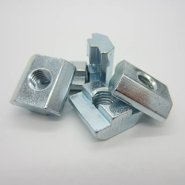 100pcs M3 M4 M5 M6 M8 M10 T Block Square nuts T Track Sliding Hammer