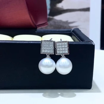 

925 Sterling Silver Earrings Findings Base Earrings Settings Mountings Parts Mounts for Pearls Agate Coral Stones