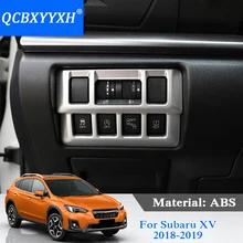 ABS автомобильный стайлинг фары кнопка переключения блесток для Subaru XV Impreza внутренние украшения наклейки Авто Внутренняя Рамка