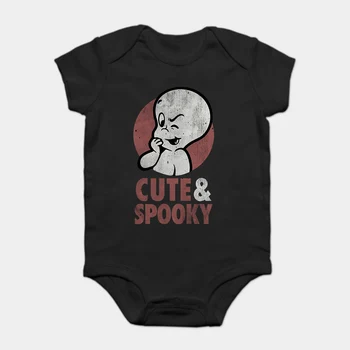

Baby Onesie Baby Bodysuits kid t shirt Funny novelty Casper Ghost Cute Spooky