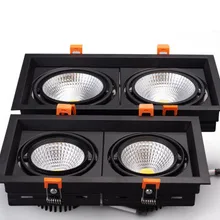 1 шт. Супер яркий Встраиваемый квадратный светодиодный светильник с регулируемой яркостью COB 10 Вт 20 Вт 30 Вт Светодиодный точечный светильник светодиодный декоративный потолочный светильник AC85-265v