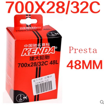 KENDA велосипедная камера шины 700C 700* 18-23C 700* 23-25C 700* 28-32C 700* 35-43C AV/FV MTB Дорожная велосипедная камера Schrader Presta - Цвет: F283248L