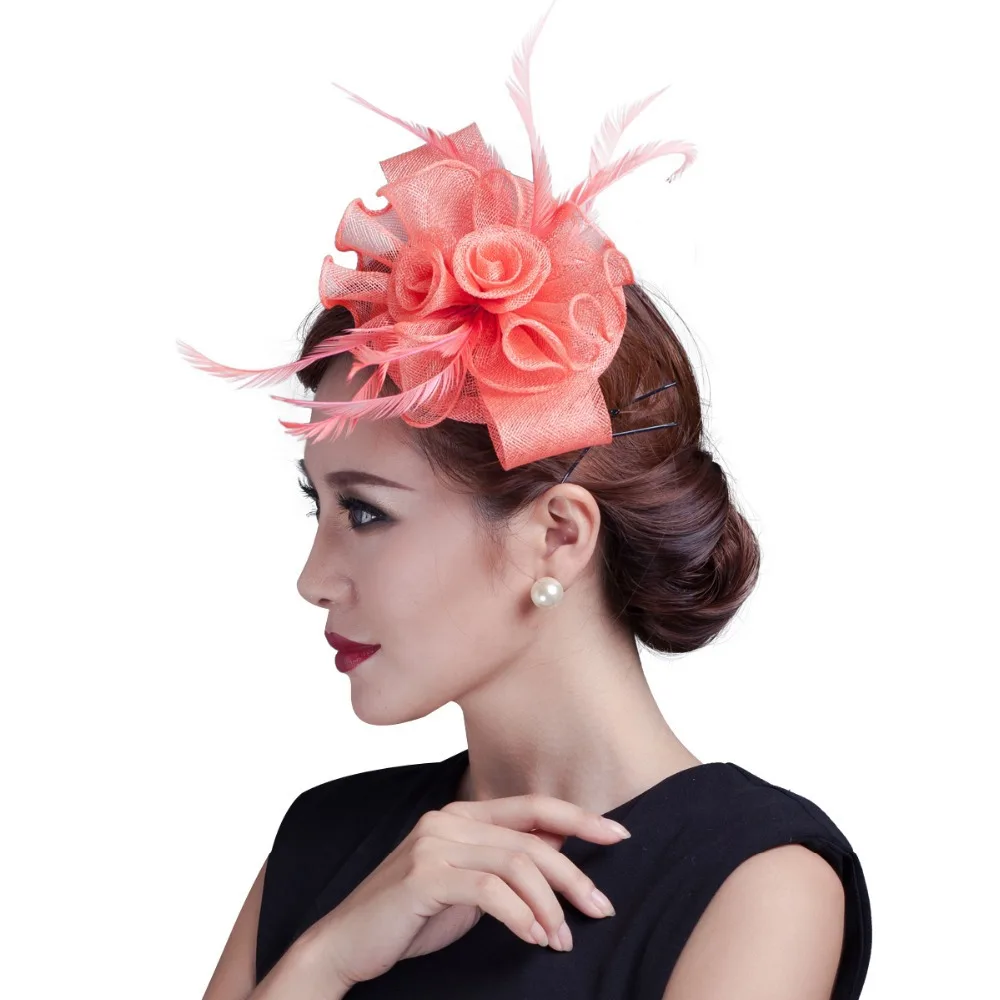 2016 New Women White Fancy Races Hats And Feather Hair Accessories 2016 New Women White Fancy Races Hats And Feather Hair Accessories Fascinators Las Wedding Party Fascinator Hat In From S Clothing