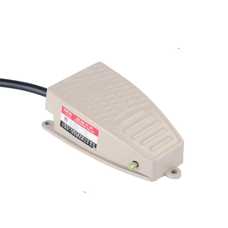  foot switch with push button EKW-5A-B Safety standard CE certificate SPDT Aluminum industrial high quality 15A 250VAC electric