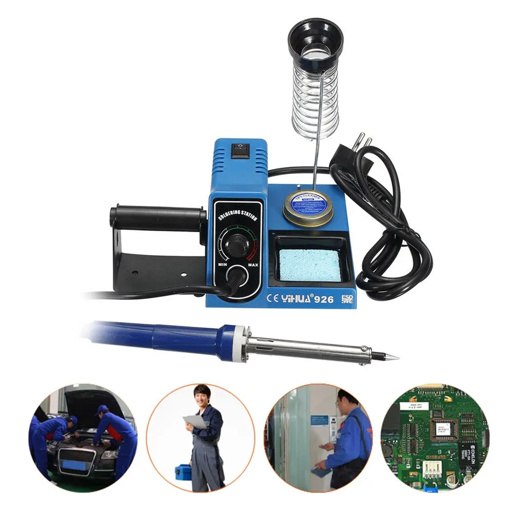 

Digital Soldering Welding Iron Station 220V 60W Tip Wire Welder Adjustable Electric Soldering Iron for YIHUA-926 Sale