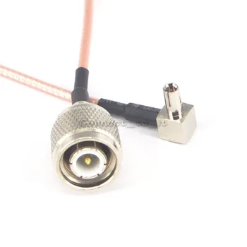 

10 Pieces RF Coaxial TNC Male Bulkhead to TS9 Male Right Angle Connector USB Modem Adapter Extension Cable 15CM