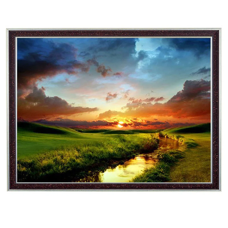 2017 Needlework DIY DMC 14CT unprinted Cross stitch Kit No Line on the Horizon Pattern Embroidery Cross-stitch Home Decor New | Дом и сад