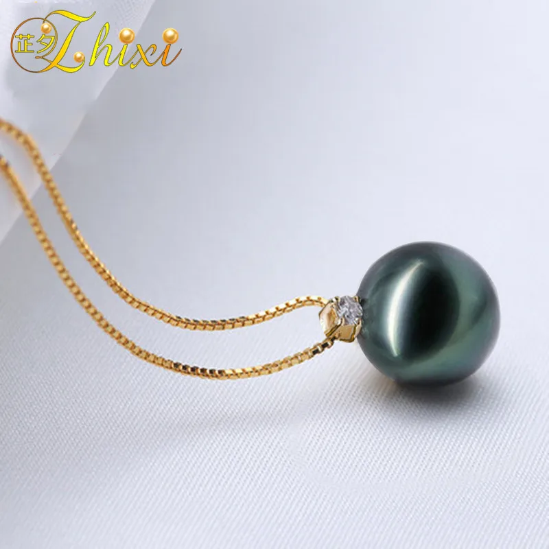 18k yellow gold pendant neckalce  (2)