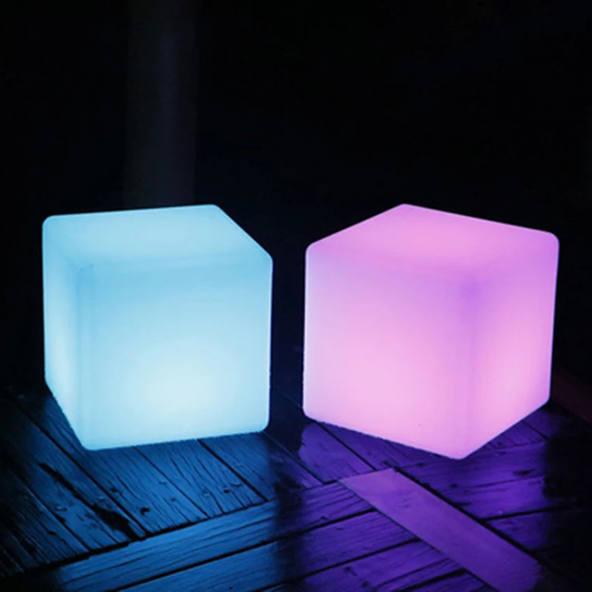 LED Cube Table Light Remote Control 16 Colors Change Holiday Wedding Bar Party Indoor Decoration Lighting LED Lights Desk Lamp