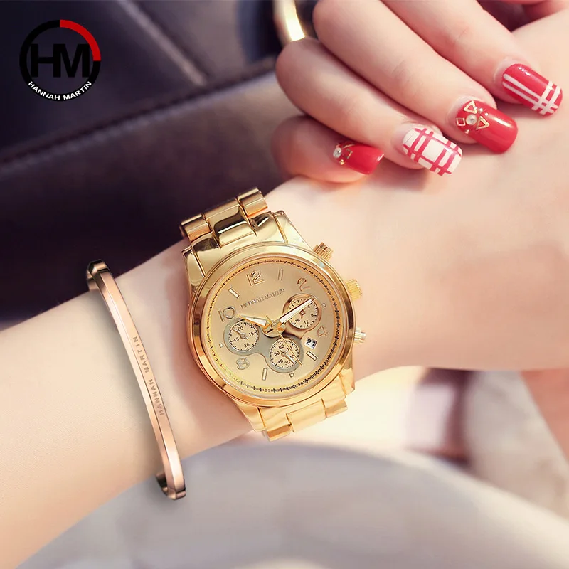 Hannah Martin Top Brand Luxury Women S Watches Fashion Gold Women Wrist