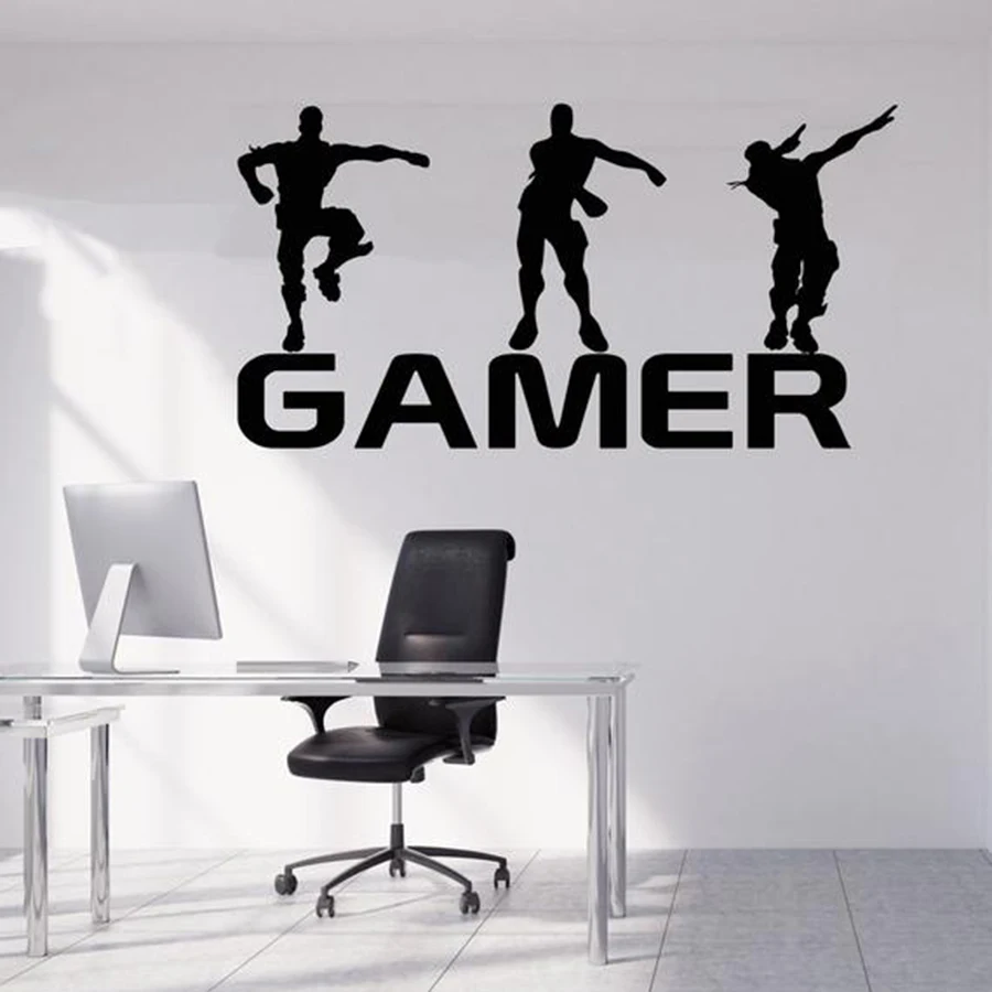 

Game Wall Sticker Decal Choose your weapon Gamer quote Controller Video Game Boys Bedroom Remvoable Art Mural For Kids Room X101