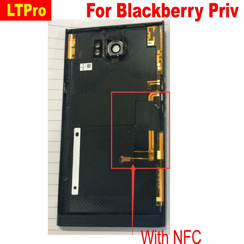 LTPro наивысшего качества для BlackBerry Priv сзади Батарея крышка двери Корпус чехол с задней Камера объектив Запчасти для авто