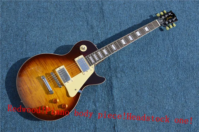 Best price at $419 Cheap China 2016 Free Shipping, New guitar, electric guitar lp custom store oem electric guitar,mahogany one , bright co