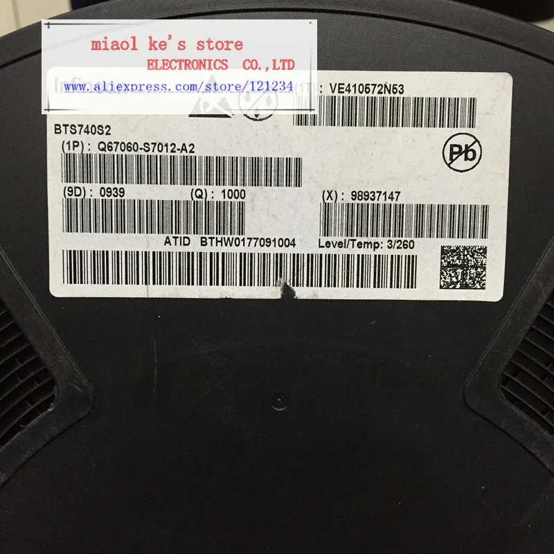 [5 шт/1 лот или 10 шт/1 лот] BTS740S2 BTS 740 S2 SOP20 N канал 5 В-34 в 4.9A 27 миллиом Рабочая температура:-40'C-150'C(TJ