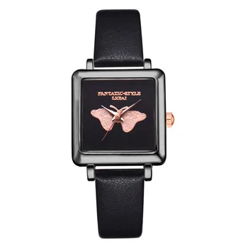 

Lvpai 3D Women Watches Leather Band Black Top Brand Luxury Wrist Watch 10.19