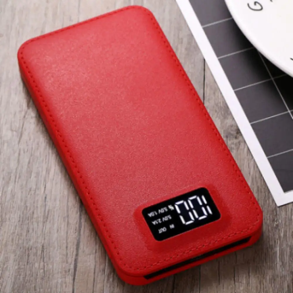 Тонкий внешний аккумулятор 20000 мА/ч портативный ультратонкий полимерный