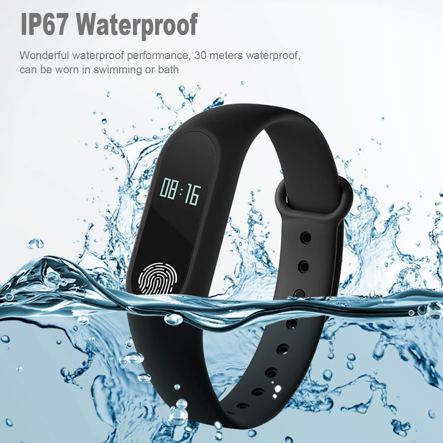 Фитнес браслет Kebidu Sport M2 Bluetooth Смарт с пульсометром смарт для Android