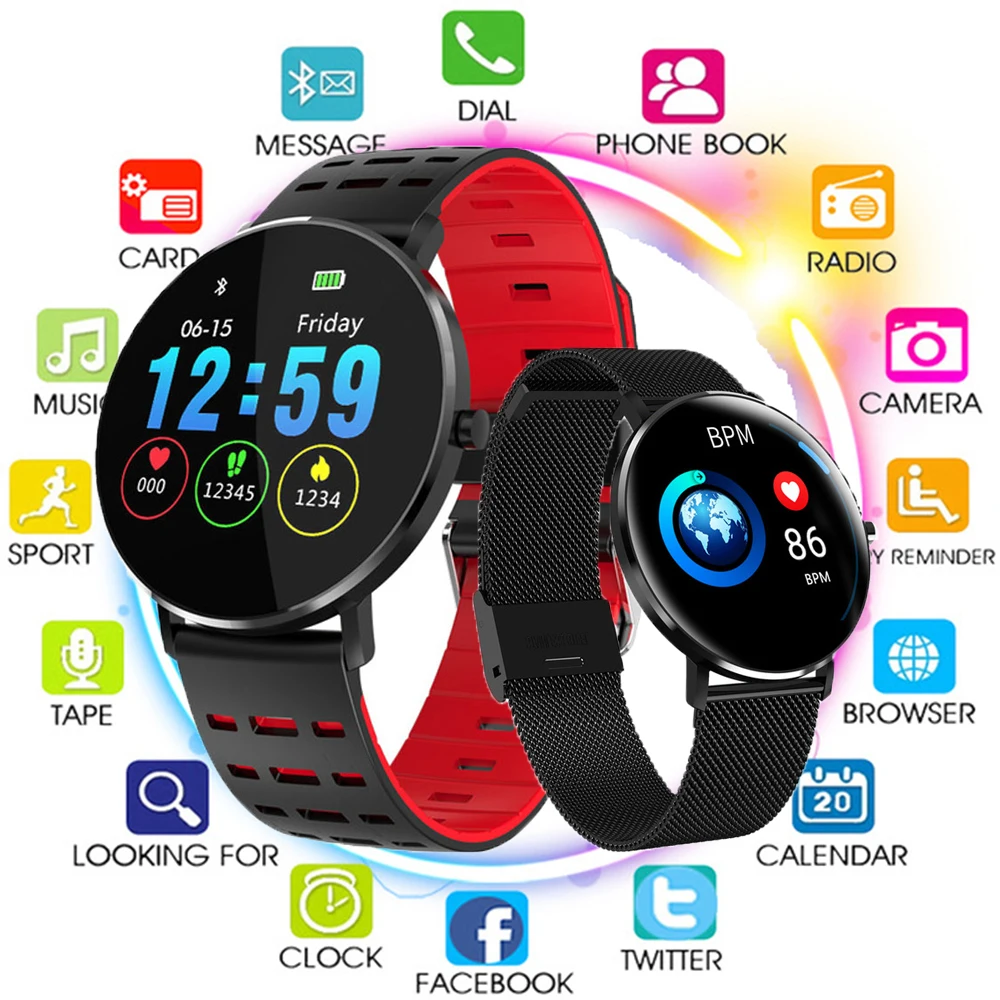 

Smartwatch L6 IP68 Waterproof Wearable Device Pedometer Heart Rate Monitor Bluetooth Call Reminder Smart Watch For Android IOS