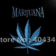 LK049-лист конопли высокой жизни лист конопли Бар световой знак