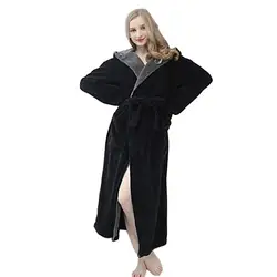 Женская зимняя толстовка женская мягкая Spa полная длина теплые легкий халат Новое поступление #20190122