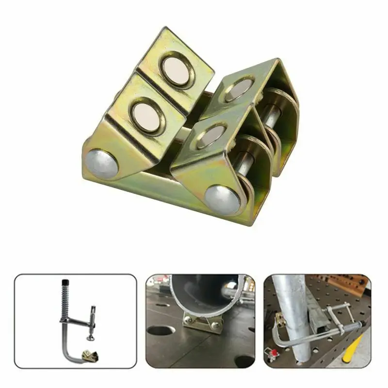 

Magnetic Welding Clamps Magnetic Welding Holder Welding Fixture Adjustable Magnetic V-Pads Strong Hand Tool Free Shipping