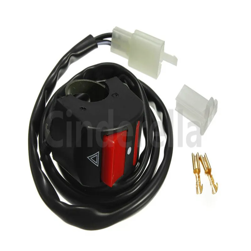 7/8 Motorcycle Handlebar Accident Hazard Light Switch ON OFF Buttonin Car Switches & Relays