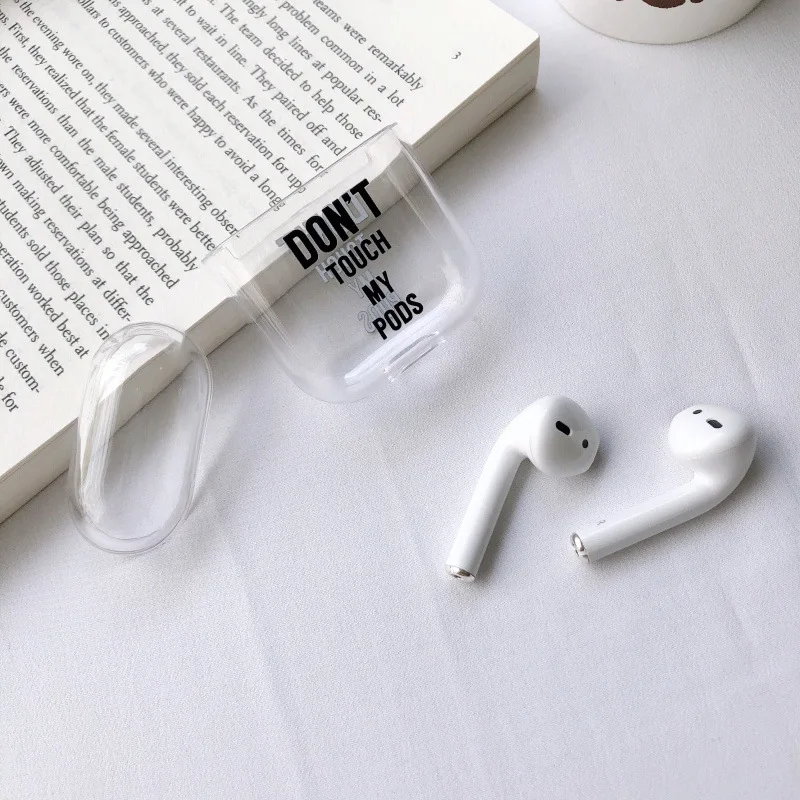 Чехол для наушников Apple Airpods ударопрочный чехол для Airpods 2 Жесткий ПК Bluetooth беспроводные наушники ультра тонкий Pods протектор