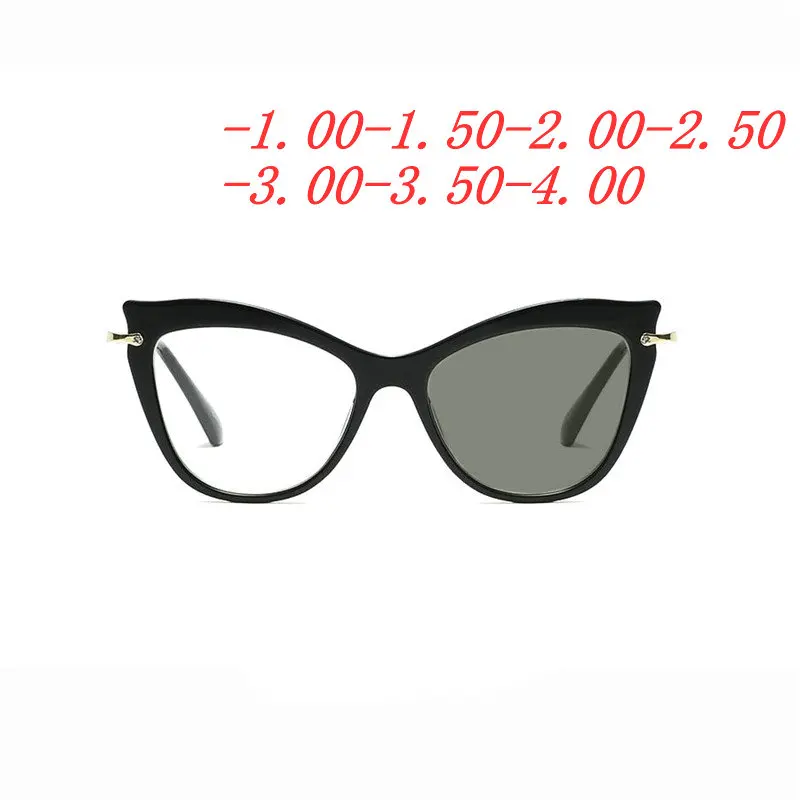 

Anti-UV Finished Optical Eye Glasses Frames With Myopia Lens For Women Men Sun photochromism Eyeglasses Degree oculo FML