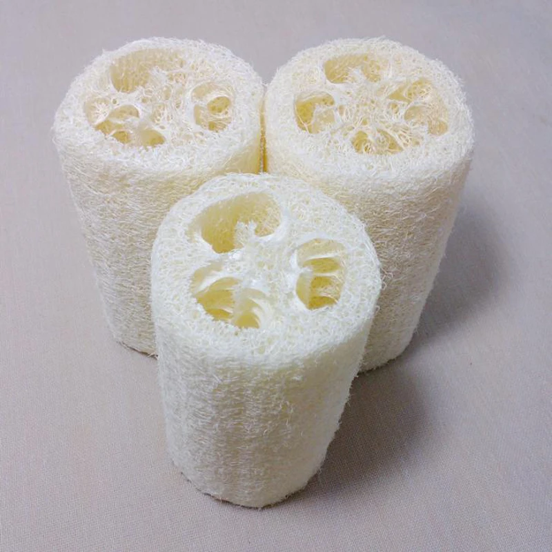 3 pz bagno di luffa spugne corpo spugna da bagno scrubber doccia scrub naturale loofah esfoliante