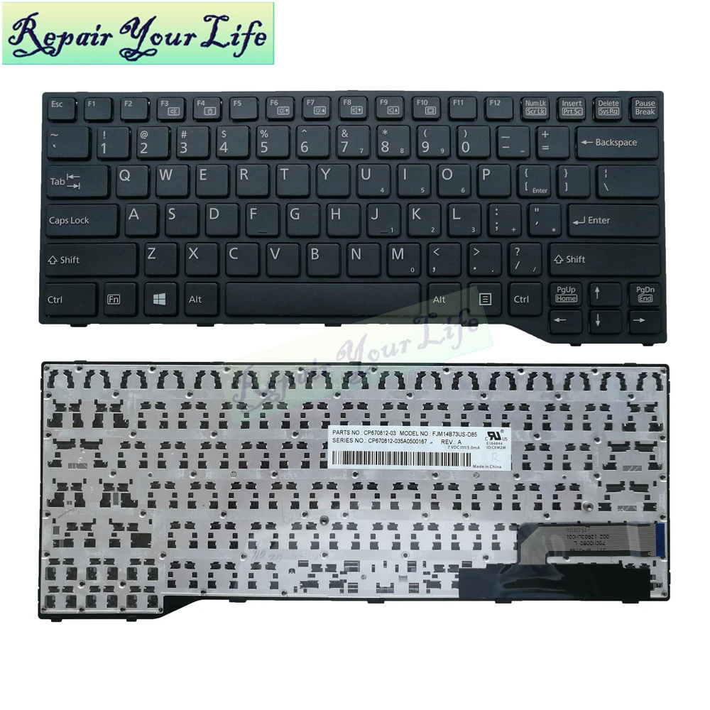 Repair You Life E733 E734 английская клавиатура для ноутбука Fujitsu LifeBook E733 E734 E736 E743 E744 E746 U745 Стандартная Клавиатура США