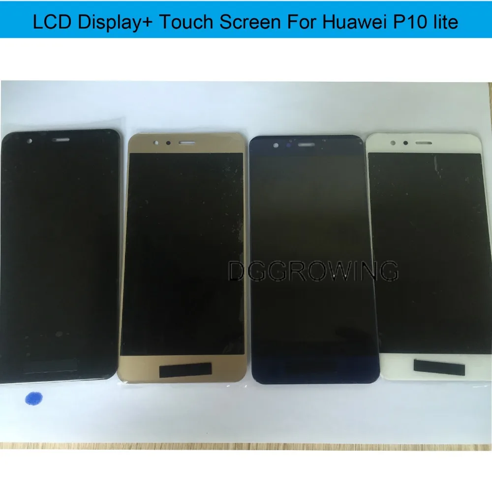 

VDG 10PCS/Lot Good LCD Touch Screen Display Touch Screen Digitizer Replacement for HUAWEI P10 Lite WAS LX2J LX2 LX1A L03T LX3