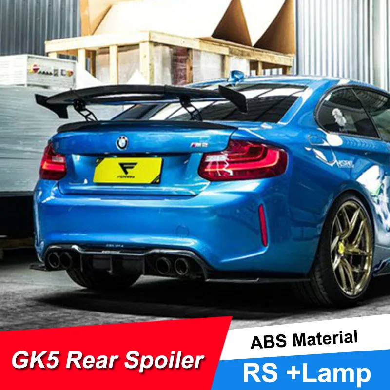 

JNCFORURC Rear Trunk Lid Car Spoiler For BMW M1 M2 M3 M4 M5 1 2 3 4 5 6 7 Series MAD Style Carbon Fiber Material GT Wings