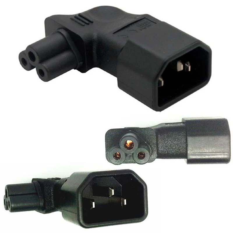 IEC 320 C14 для C5 адаптер M/F вертикальный левый угол переменного тока IEC320 тока|c14 to c5