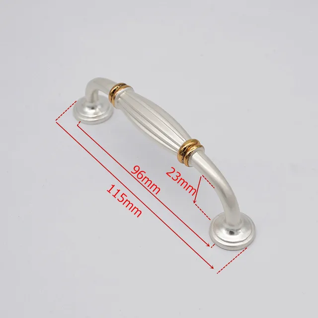 Black Zinc Alloy Handles for Furniture Cabinet Knobs and Handles Drawer Knobs Kitchen Handles Cabinet Pulls Cupboard Knobs white-96mm