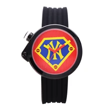 MLB NY Fashion Superman Style Watch Rubber Band Waterproof Ladies Watches Lover’s Quartz Wrist Watch relogio masculino SD016