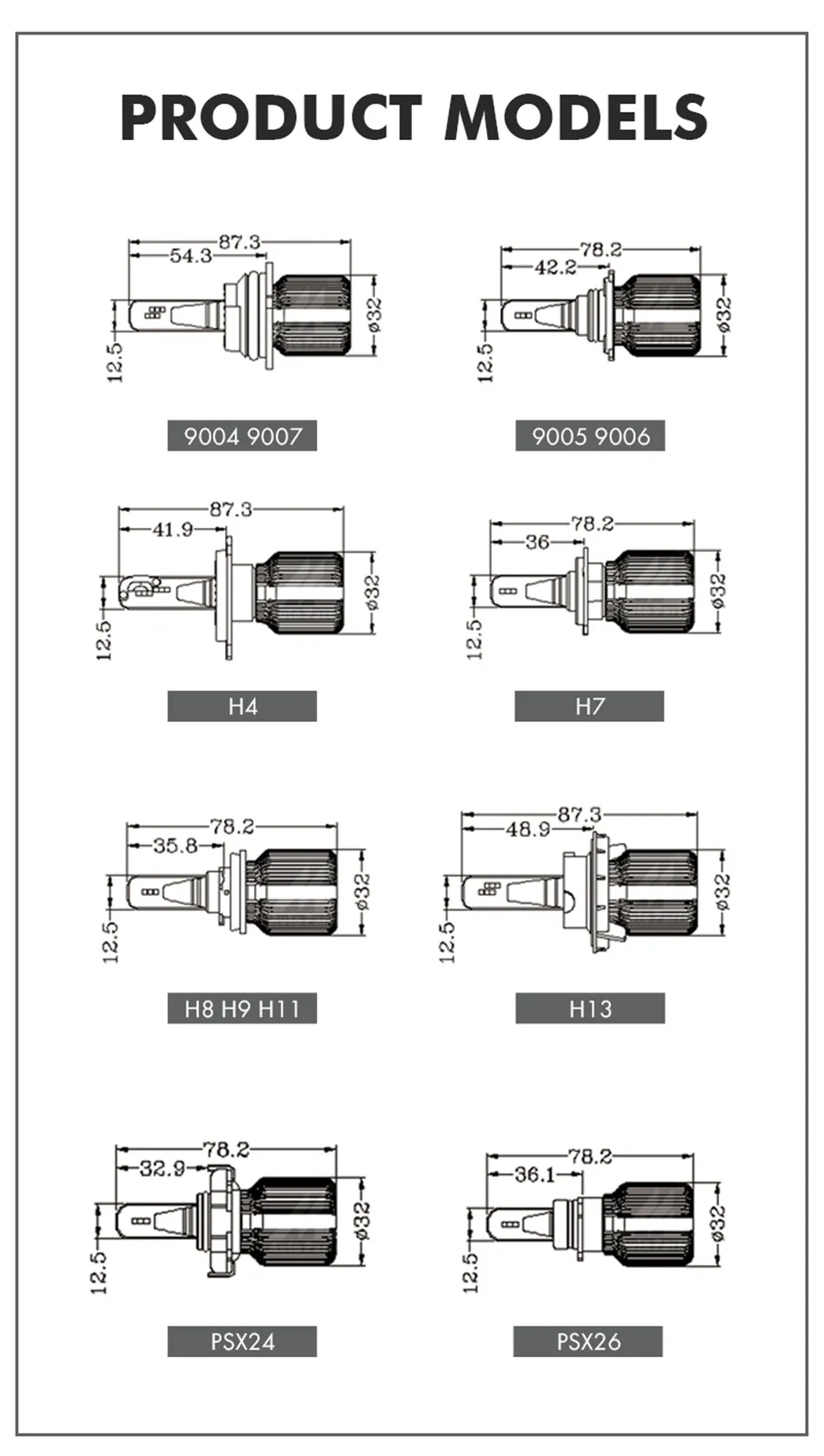 Xenplus h11 светодиодные фары двойного цвета 3150 K 6500 K h4 h8 h9 h13 h8 9007 12 V 8000LM 40 W белая автомобильная лампа h7 для авто с чипами CSP