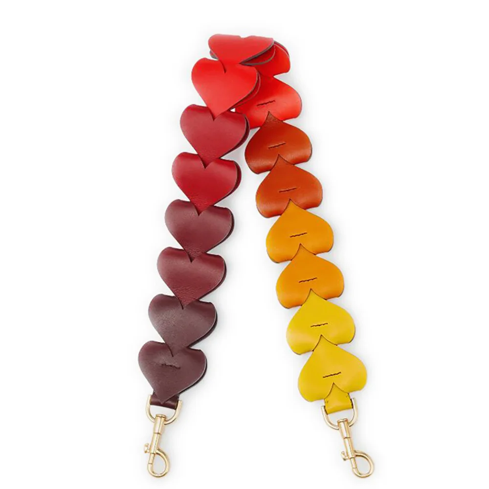 

New Style Multicolor Heart Pattern Bag Strap Famous Design Fashion Handbag Strap Ladies Shoulder Bag Belts Accessoris Bag Parts