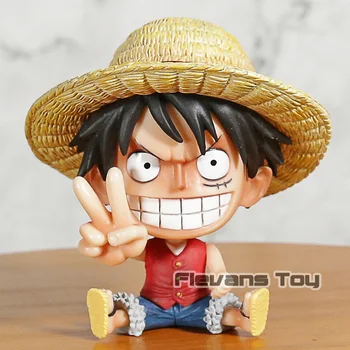 

Anime One Piece Childhood Monkey D Luffy Confident Luffy PVC Statue Figure Collectible Model Toy