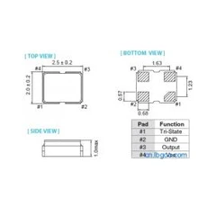 Чип пассивный кристалл 2520 14.31818 мГц 14.318 мГц 2.0*2.5 кристалл